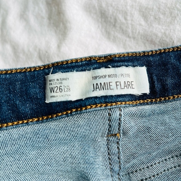 Topshop Jamie Flare Women’s Jeans Size 26 – Dark Wash - Picture 5 of 8